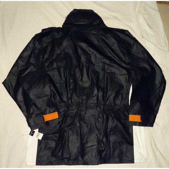 VTG NWT POLO SPORT Ralph Lauren Wet Look Black Jacket  XXL Stadium snow beach - Picture 2 of 8